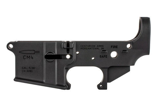 The Centurion Arms Stripped AR15 lower receiver is compatible with Mil-Spec parts